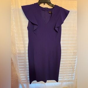 Cocktail dress with ruffle sleeves